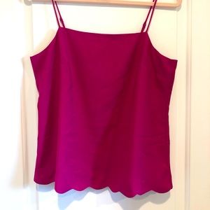 J.Crew scallop hem cami
